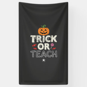 Banderoles Trick or Teach Halloween Teacher Design (2)_1