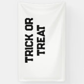 Banderoles Trick ou. Traiter Halloween éffrayant noir simple (Vertical)