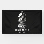 Banderoles Trois Déménagements Avant J'Échecs Matt Jeu Pièce  (Horizontal)