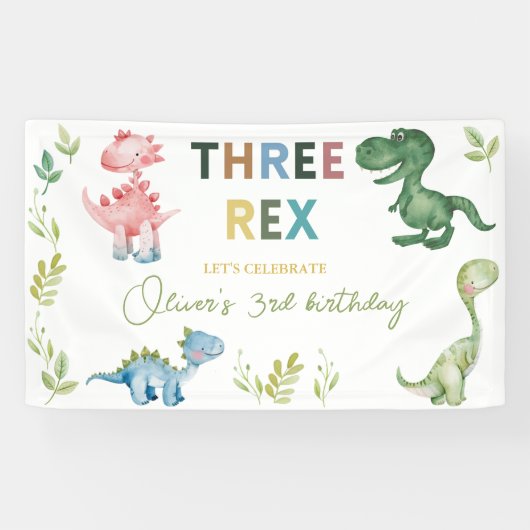Banderoles Trois Rex troisième anniversaire (Horizontal)