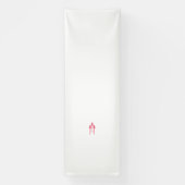 Banderoles Trois sucettes dans les tons rouge et rose contre (Verticale)