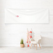 Banderoles Trois sucettes dans les tons rouge et rose contre (Insitu)