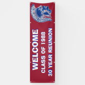 BANDEROLES TROJAN DE RÉUNION DE CLASSE DE TREMPER (Vertical)