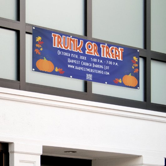 Banderoles Tronc de code QR du Citrouille de récolte ou trait (Bâtiment extérieur)