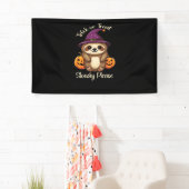 Banderoles Trop Lazy pour faire peur mignon Halloween Sloth C (En situation)