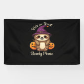 Banderoles Trop Lazy pour faire peur mignon Halloween Sloth C (Horizontal)