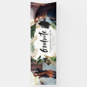 Banderoles Tropical 2 photo graduation moderne banne de scrip (Vertical)