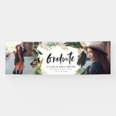 Banderoles Tropical 2 photo graduation moderne banne de scrip (Horizontal)