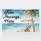 Banderoles Tropical Beach Party (Horizontal)