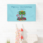 Banderoles Tropical Christmas Holiday Palm Tree (En situation)