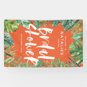 Banderoles Tropical feuille de palme script nuptiale virtuell (Horizontal)