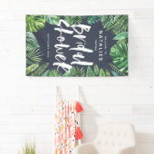 Banderoles Tropical feuille de palme script nuptiale virtuell (En situation)