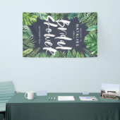 Banderoles Tropical feuille de palme script nuptiale virtuell (Salon professionnel)