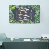 Banderoles Tropical feuille de palme script nuptiale virtuell (Salon professionnel)