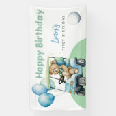 Banderoles Trou Dans Un Garçon De Golf Premier Anniversaire B (Verticale)