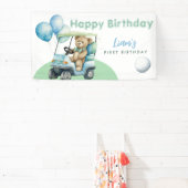 Banderoles Trou Dans Un Garçon De Golf Premier Anniversaire B (Insitu)