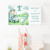 Banderoles Trou en un 1er anniversaire Boy Golf Par tee (En situation)