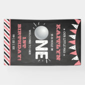 Banderoles Trou en une fille Golf 1er anniversaire Par tee (Horizontal)