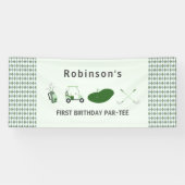 Banderoles Trou moderne en un anniversaire de golf (Horizontal)