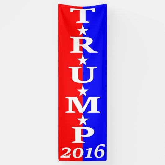 Banderoles TRUMP 2016 - Rouge, Blanc et Bleu (Vertical)