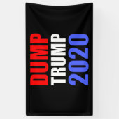 Banderoles Trump 2020 contre Trump (Vertical)