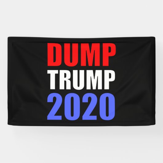 Banderoles Trump 2020 contre Trump (Horizontal)