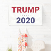 Banderoles Trump 2020 (élection américaine) (En situation)