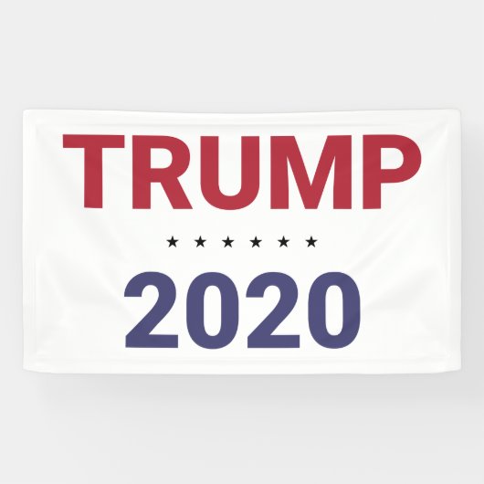 Banderoles Trump 2020 (élection américaine) (Horizontal)