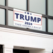 Banderoles Trump 2024 (Bâtiment extérieur)