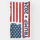Banderoles Trump 2024 Drapeau Amérique (Vertical)