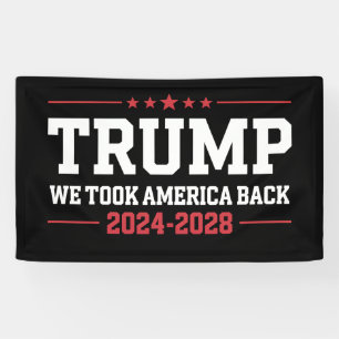 Banderoles Trump 2024 Nous avons repris l'Amérique 47 États-U