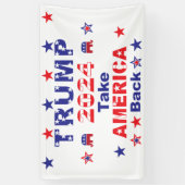 Banderoles TRUMP 2024 Reprendre L'AMÉRIQUE (Vertical)