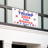Banderoles TRUMP 2024 Reprendre l'Amérique (Bâtiment extérieur)