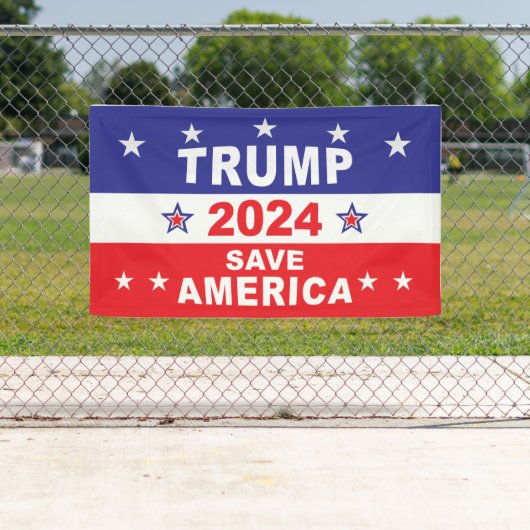 BANDEROLES TRUMP 2024 SAVE AMERICA (En situation)