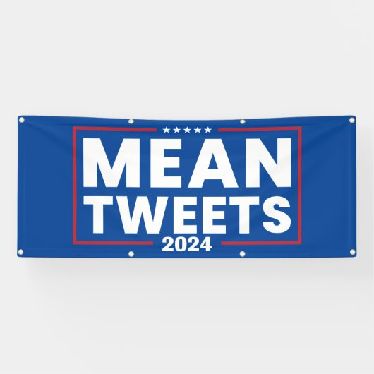 Banderoles Trump 2024 Tweet Moyenne des élections (Horizontal)