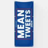 Banderoles Trump 2024 Tweet Moyenne des élections (Vertical)