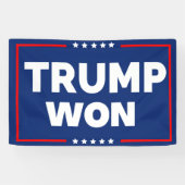 Banderoles Trump a gagné 2024 (Horizontal)