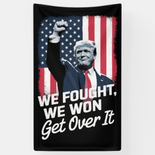 Banderoles Trump a Gagné Passer à Autre Chose Victoire de Tru