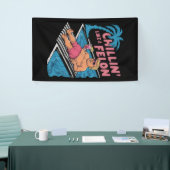 Banderoles Trump Drôle Chillin Comme Un Felon Trump 2024 (Salon professionnel)