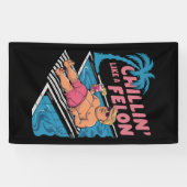 Banderoles Trump Drôle Chillin Comme Un Felon Trump 2024 (Horizontal)