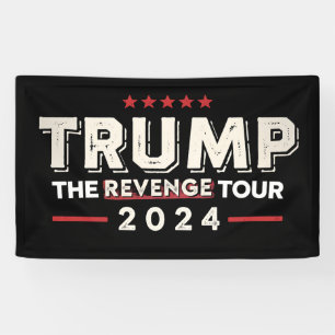 Banderoles Trump La Tournée de la Revanche 2024 Vintage
