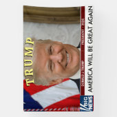 BANDEROLES TRUMP MAGA 2024 ÉLECTION DU PRÉSIDENT (Verticale)