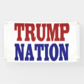 Banderoles Trump Nation bleu (Horizontal)