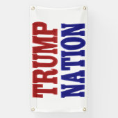 Banderoles Trump Nation bleu (Verticale)