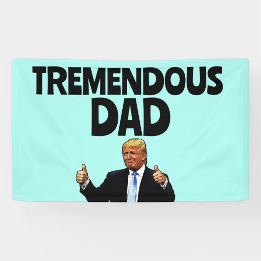 BANDEROLES TRUMP PAPA BANNIER DE FÊTE D'ANNIVERSAIRE (Horizontal)