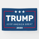 Banderoles Trump PEUT CHANGER D'ANNÉE À Garder l'Amérique gra (Horizontal)