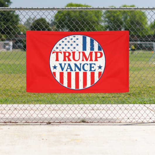 Banderoles Trump Vance (En situation)
