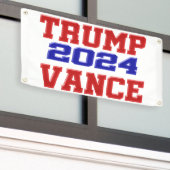 Banderoles Trump Vance 2024 (Bâtiment extérieur)
