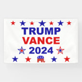 Banderoles Trump Vance 2024 (Horizontal)