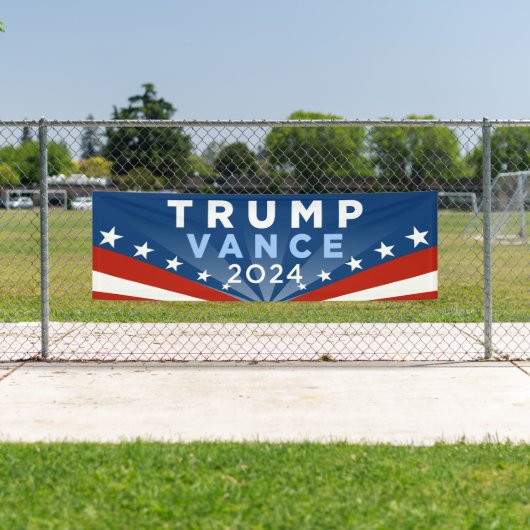 Banderoles Trump Vance 2024 (En situation)